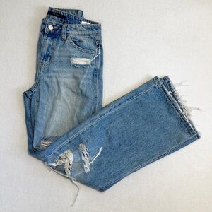 Flying Monkey Distressed Wide Leg Jeans Size 24